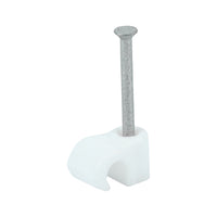 Load image into Gallery viewer, To fit 3.5mm - Timco Round Cable Clip White
