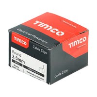 Load image into Gallery viewer, To fit 3.5mm - Timco Round Cable Clip White
