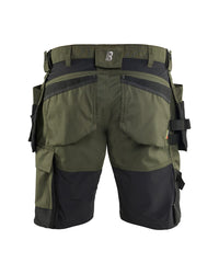 Load image into Gallery viewer, Blaklader Craftsman Shorts Stretch - Forest Night/ Black
