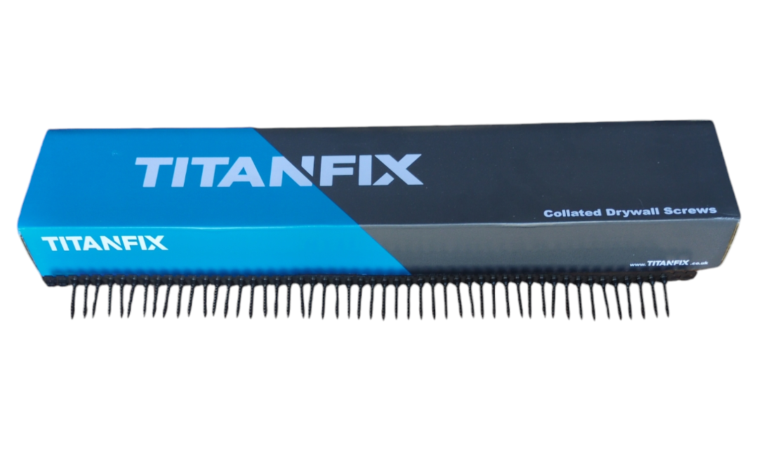 TitanFix Collated Drywall Screws - Fine Thread - Black Phosphate