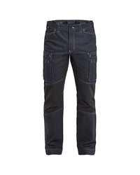 Load image into Gallery viewer, Blåkläder Service trousers Denim with stretch - 33R - Navy blue/ Black
