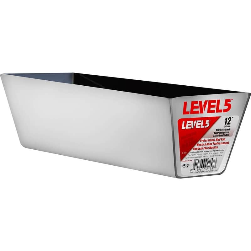 Level 5 Stainless Steel Mud Pan