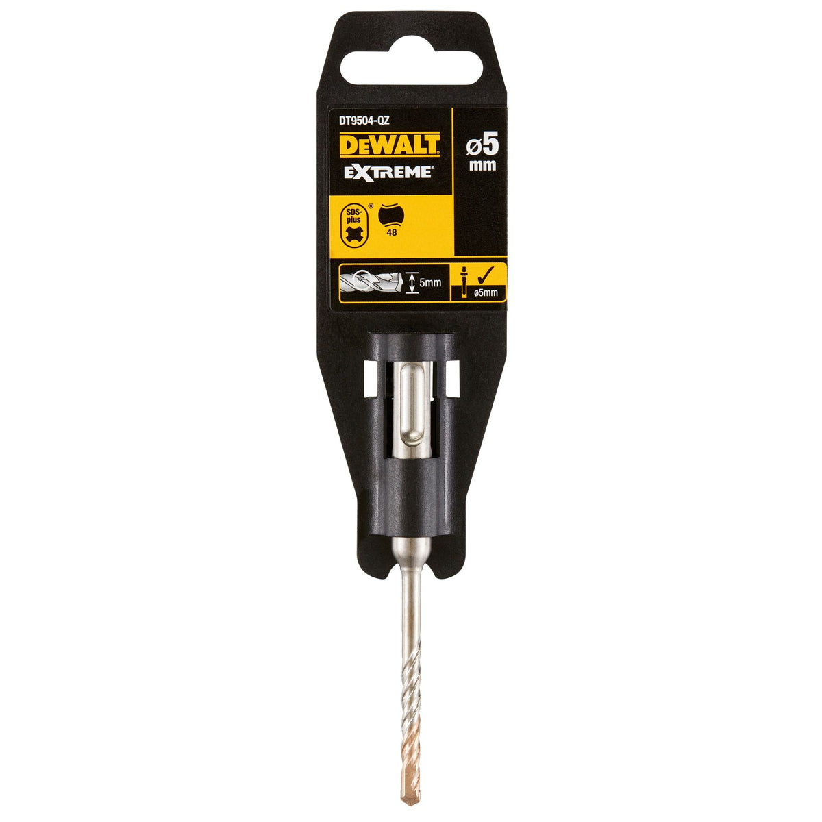 5mm x 110mm DeWalt Extreme SDS Plus 2 Cutter Drill Bit