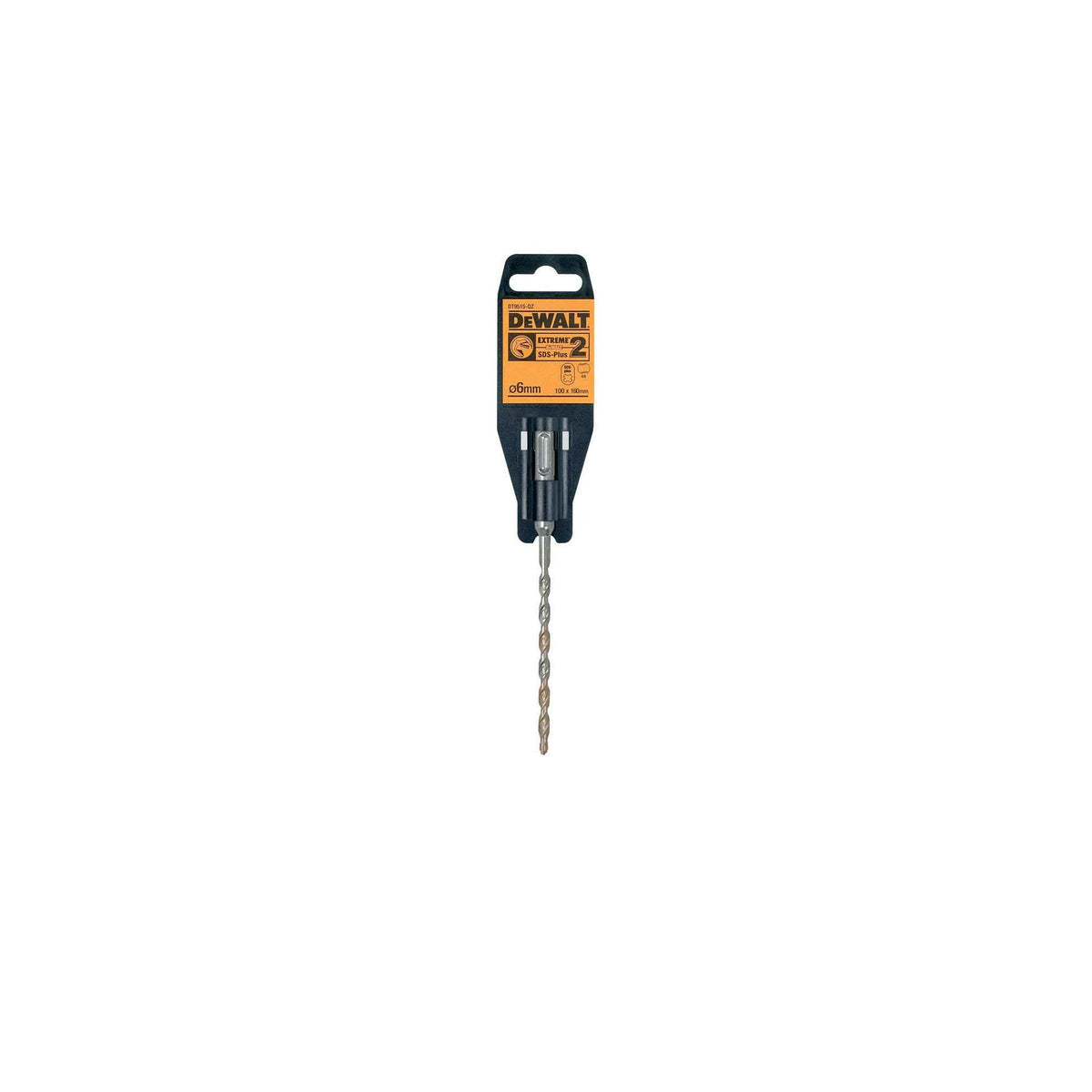 6mm x 160mm DeWalt Extreme SDS Plus 2 Cutter Drill Bit