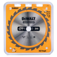 Load image into Gallery viewer, 250mm x 30mm x 24T DeWalt  Construction Circular Saw Blade

