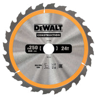 Load image into Gallery viewer, 250mm x 30mm x 24T DeWalt  Construction Circular Saw Blade
