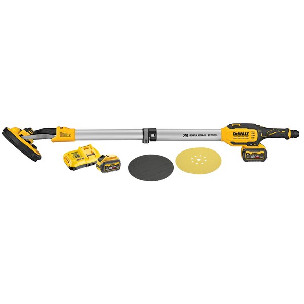 DeWalt 18v XR Drywall Sander - 2 x 18v 6Ah Batteries