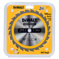 Load image into Gallery viewer, 184mm x 16mm x 24T DeWalt  Construction Circular Saw Blade
