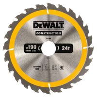 Load image into Gallery viewer, 190mm x 30mm x 24T DeWalt  Construction Circular Saw Blade
