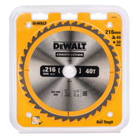 Load image into Gallery viewer, 216mm x 30mm x 40T DeWalt  Construction Circular Saw Blade
