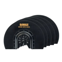 Load image into Gallery viewer, DeWalt 100mm Multi Tool Semi-Circular Flush Cut Blade 5 Pack
