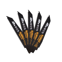 Load image into Gallery viewer, DeWalt 152mm 2X Recip Blade 6TPI Wood &amp; Nails 5 Pack
