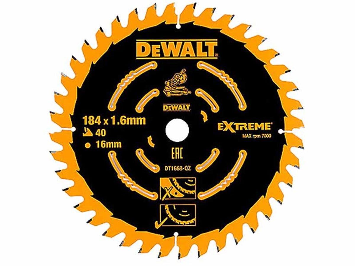 DeWalt DT1669-QZ Circular Saw Blade 184x16x24T Coarse for DCS365