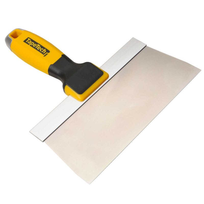 TapeTech Stainless Steel Taping Knife - Soft Grip Handle